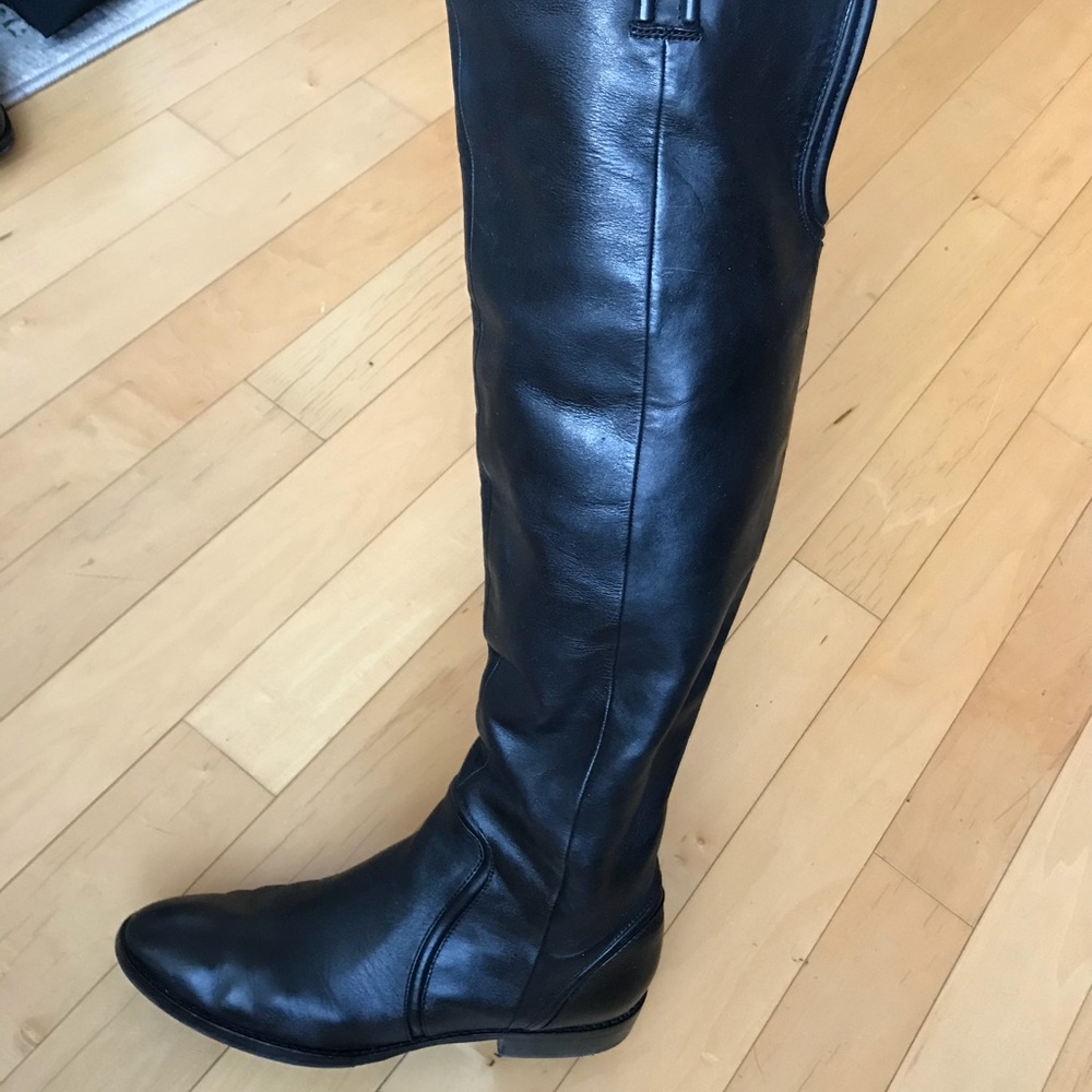 Black knee high boots